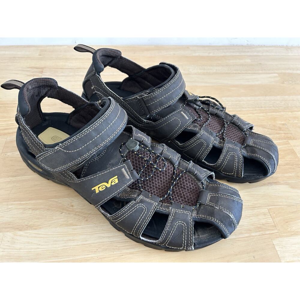 Teva Forebay Men’s Water River Sandal Brown Fisherman Size 13